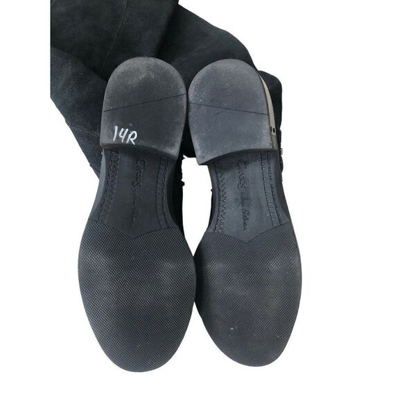 Circus Sam Edelman Boots Reily Upper Leather Suede Knee High Black Size 6M - Picture 5 of 6